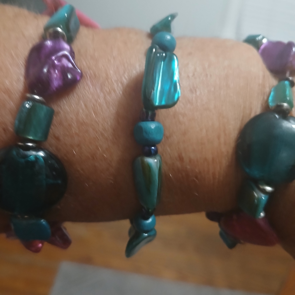 These Are 3 Beautiful custome Braclets - Picture 2 of 2
